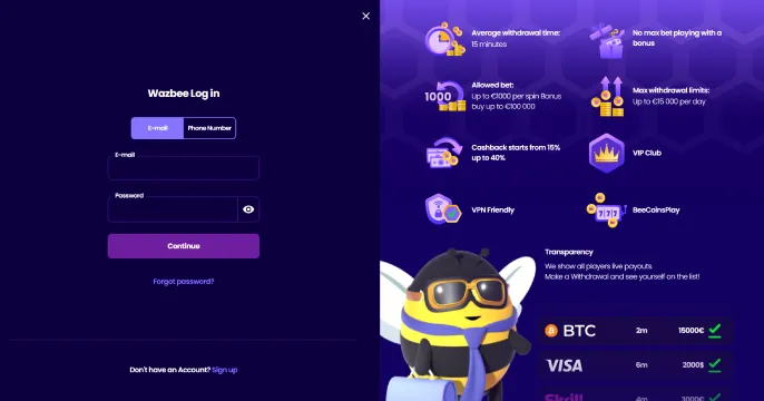 wazbee login